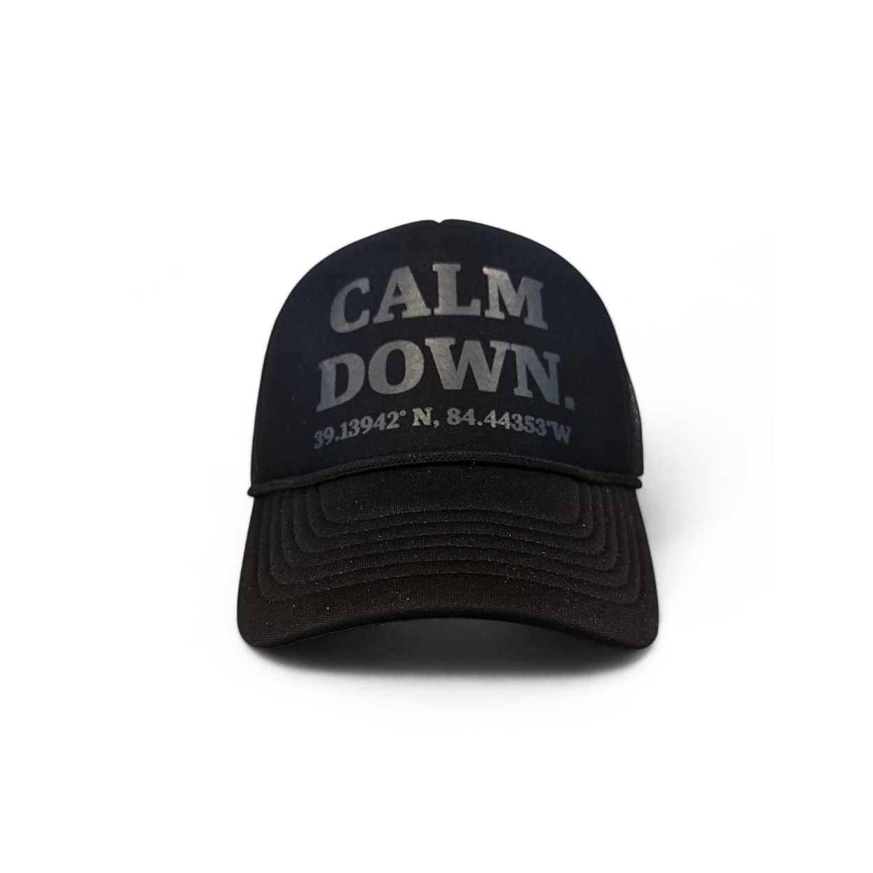 "BLACKED OUT" | CALM DOWN HAT : BLACK, BLACK, BLACK