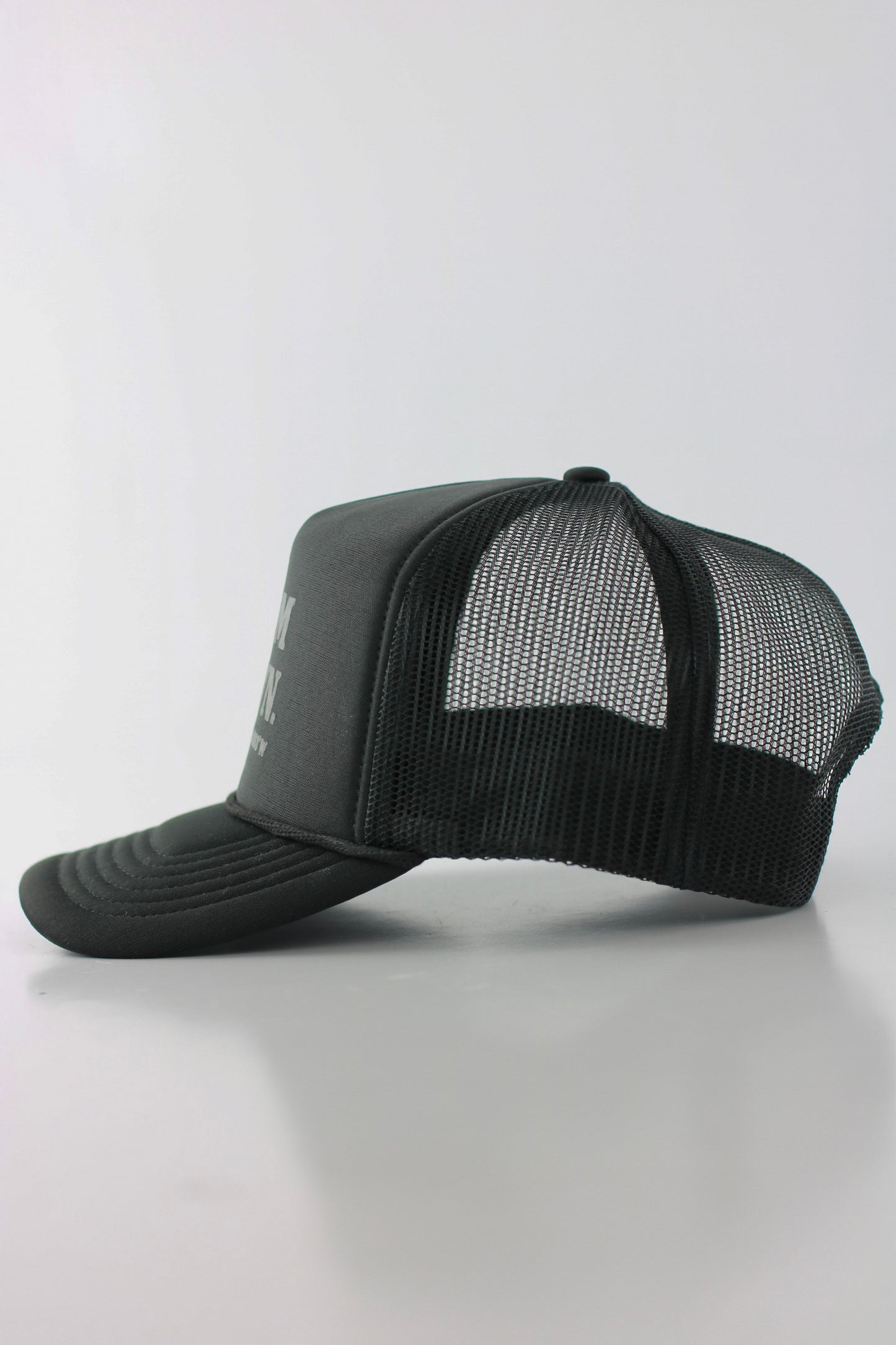 PRE ORDER - CALM DOWN HAT: BLACK NET, BLACK PANEL, BLACK INK